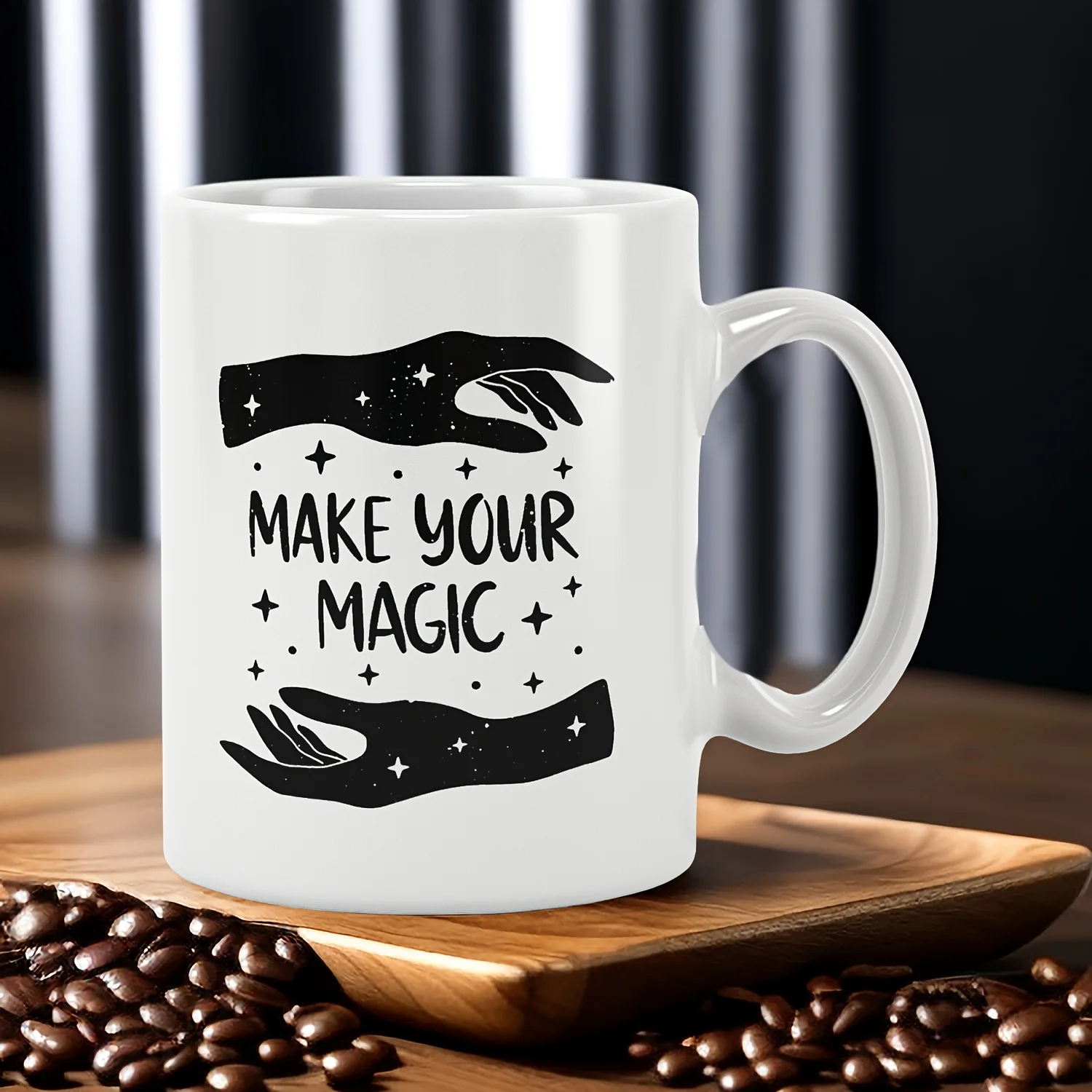 1pc Create your own magical pattern mug, machine washable, suitable for everyday use in the kitchen and dining room.