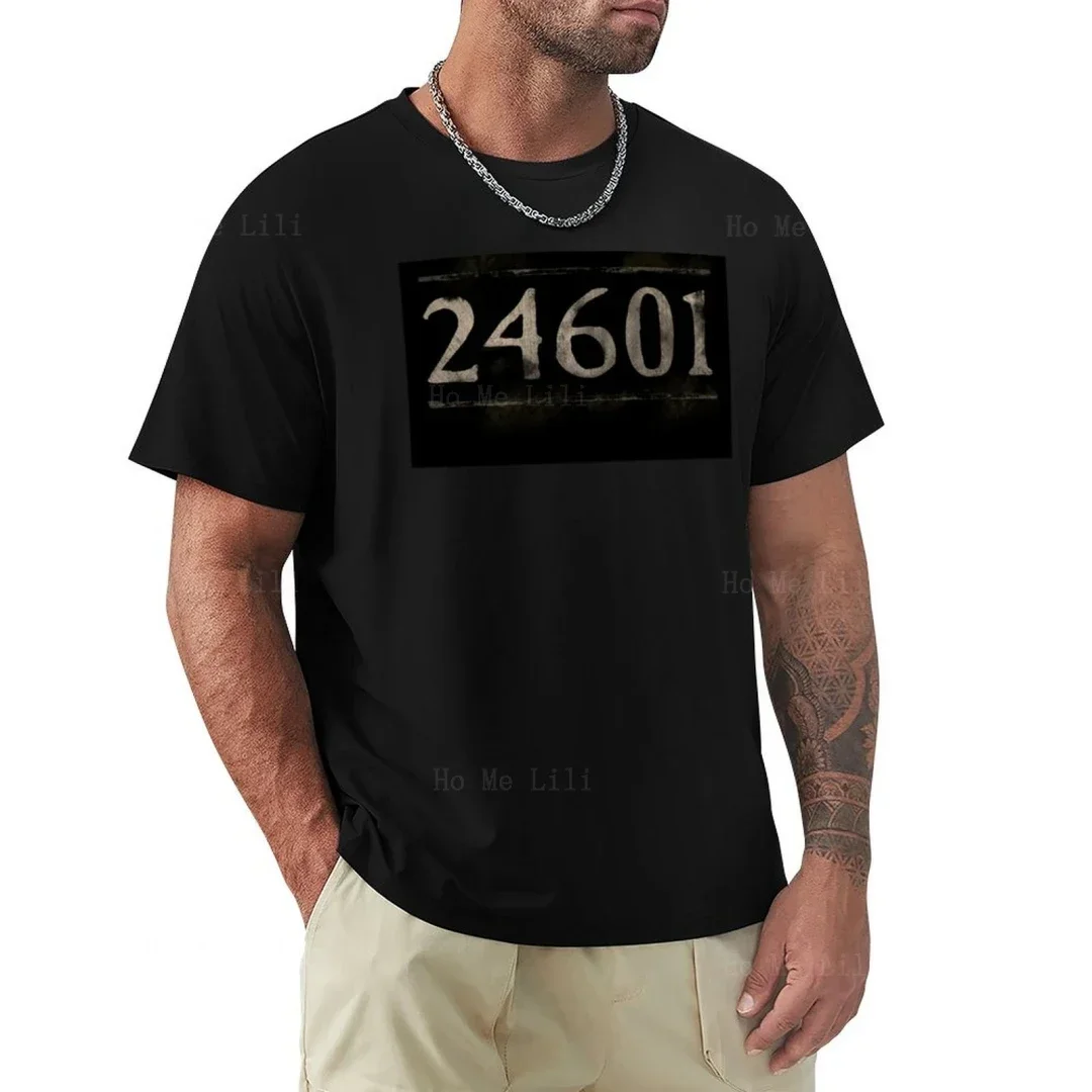 Prisoner 24601 Les Miserables Sports Fan Graphic Short Sleeve Tee Anime Custom Men T-Shirt