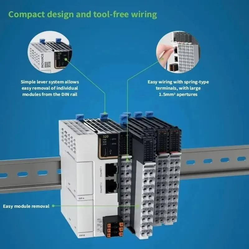 2026 INOVANCE PLC Easy522-0808TN Powerful Motion Control, EtherCAT Communication,Ethernet/IP to the Drives, Modbus TCP With