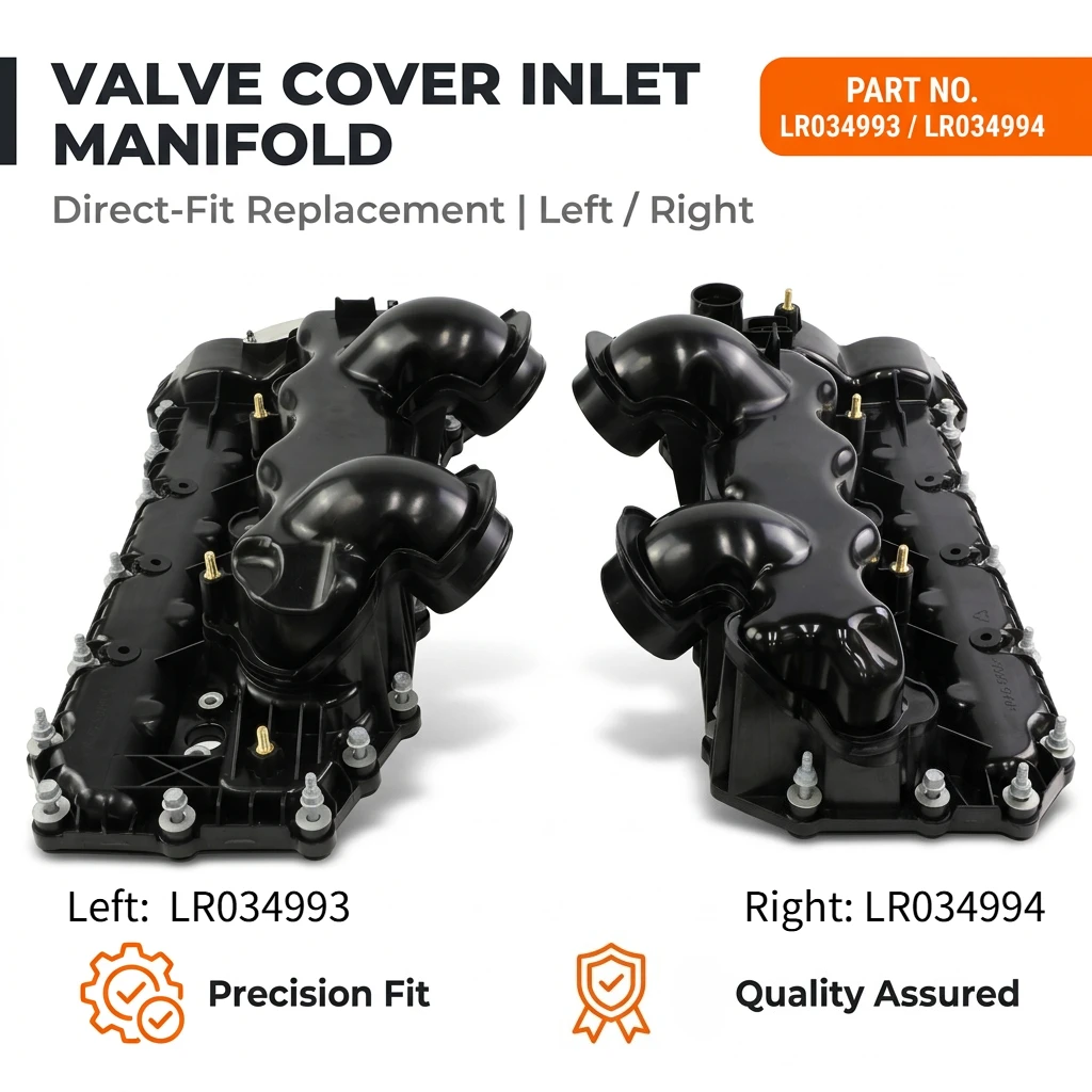 Engine Valve Cover Inlet Manifold Assembly Left/Right LR034993 LR034994 For Range Rover L322 L405 Rover Sport L494 4.4 2010-2022