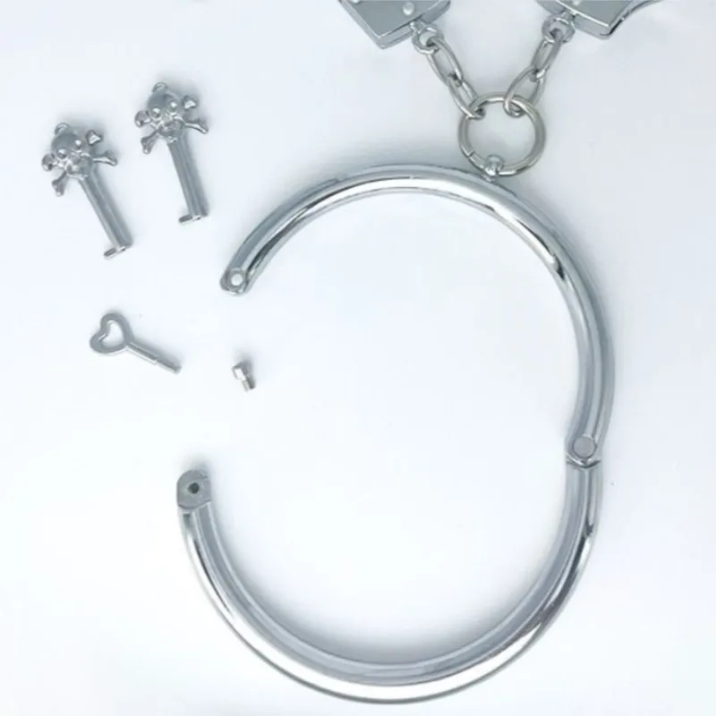 kit-de-manchettes-et-de-collier-en-metal-epais-accessoire-verrouillable-pour-jeu-de-role-sur-le-theme-des-couples-accessoire-de-costume-pour-fete