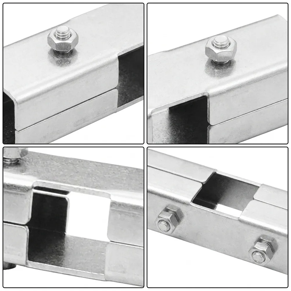 For DIY Projects 25x25mm Square Tube Tee Connector Secure Tube Fixing Inline Tube Fitting Oxidation Resistance