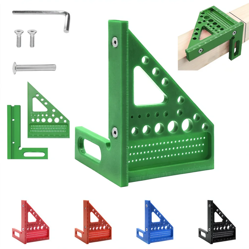 Ergonomic Woodworking Triangle Square Gauge Multifunction Measuring Tool For Precise Wood Layout Carpentry And Home Maintenance