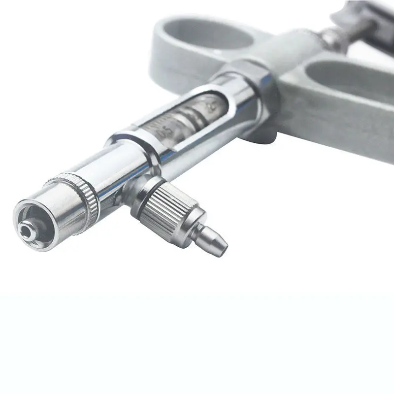 Farm Animal Medicine Feeder 0.2-2ml Metal Continuous Syringe Adjustable Continuous Use Vaccine Syringe Veterinary Tools view 6