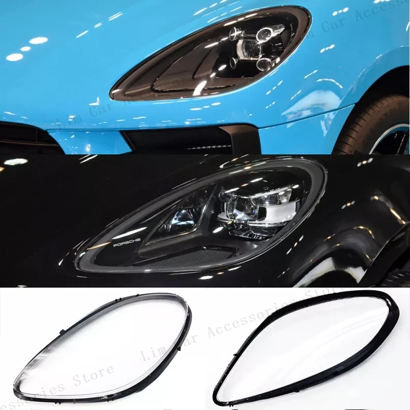 For Porsche Macan 2018-2022 Front Headlight Housing Shell Transparent Headlamp Cover Plexiglass Lamp Shade Lens