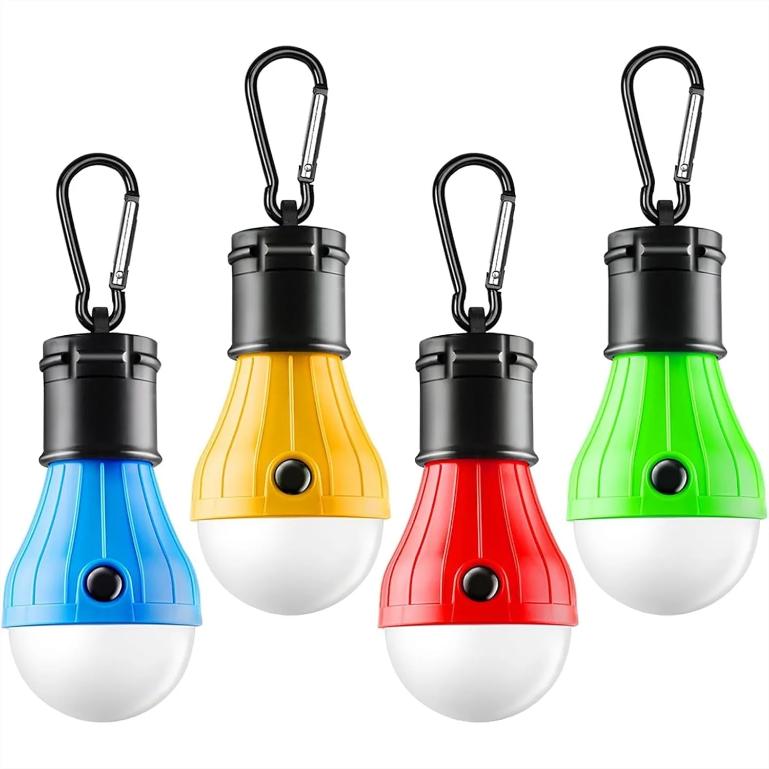 

Portable LED Tent Lamp with Clip Hook, 4 Pack Hurricane Emergency Light Bulb for Camping Hiking