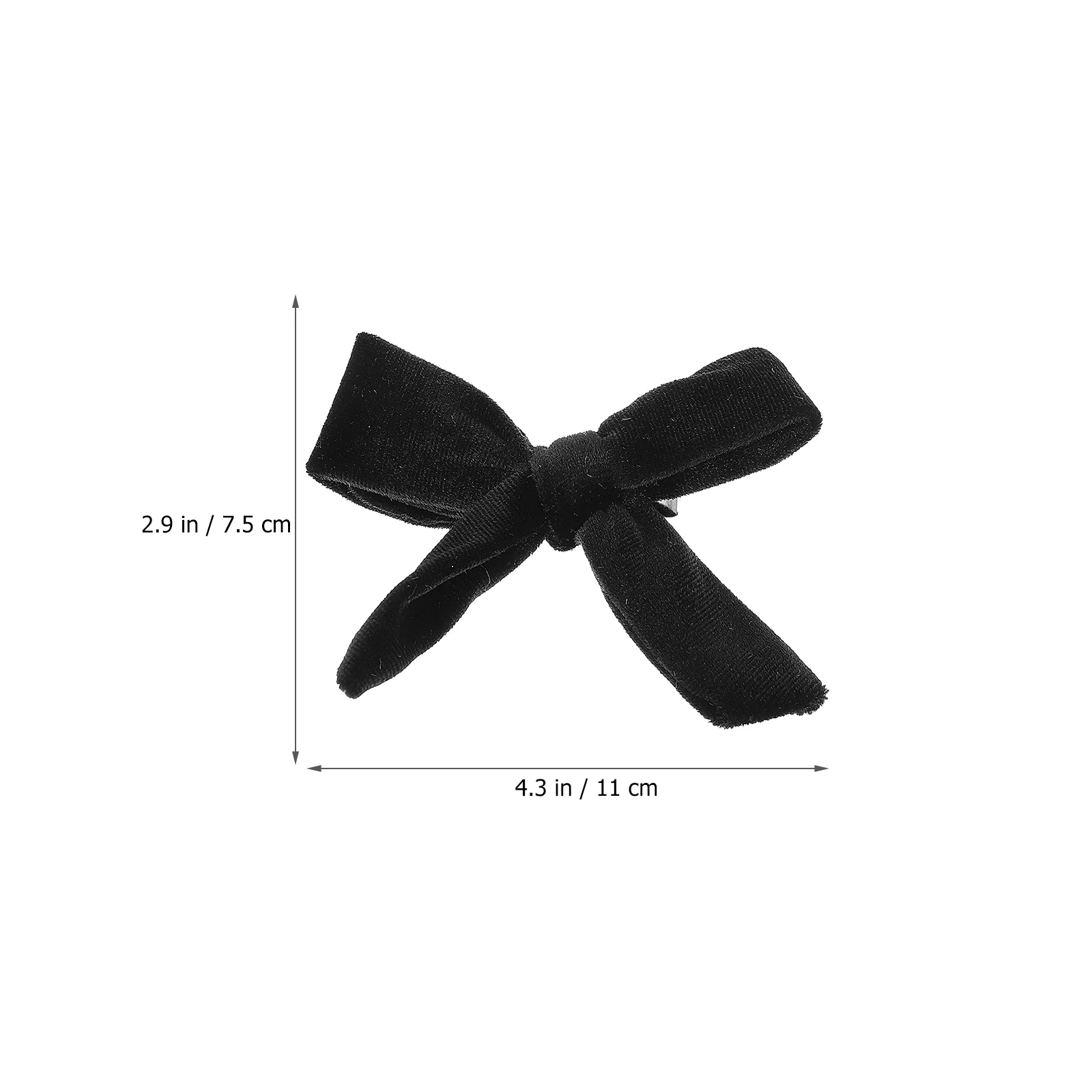 

10pcs Golden Velvet Satin Bow Hair Clips for Girls Child Accessories Bowknot Barrette Everyday Wear Party Photo