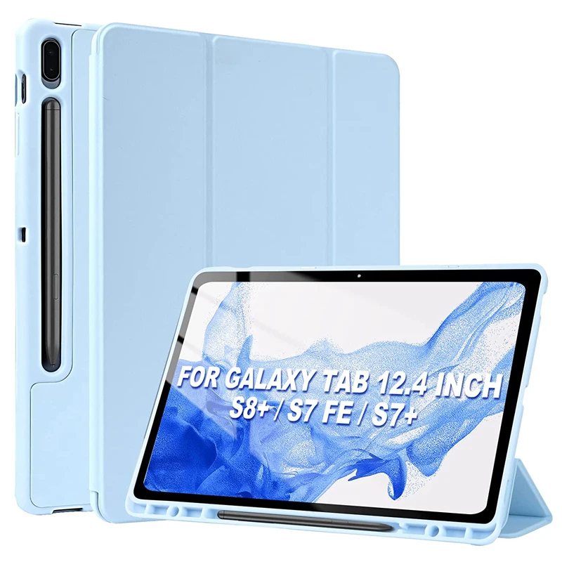 Smart Case für Samsung Galaxy Tab A11 PLUS 11 S8 S7 A9 11 8.7 S10 S9 Fe 10,9 S6 10,5 Funda Galaxy Tab S10 s7 S8 S9 Fe Plus 12,4 13,1 mit Stift halter Abdeckung