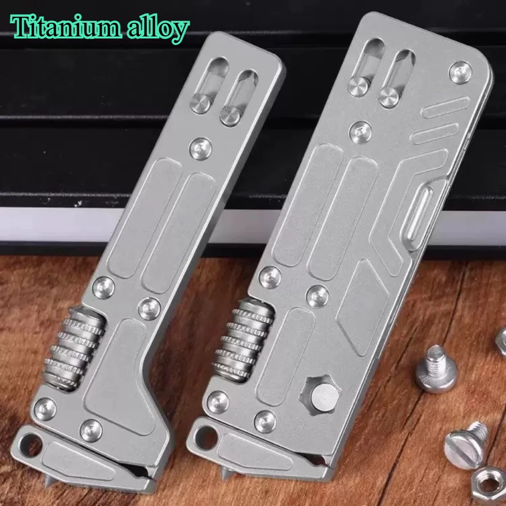 NEW Multi-function Wrench, Titanium Alloy Screwdriver, Adjustable Portable Window-breaking Cone, Foldable Utility Knife