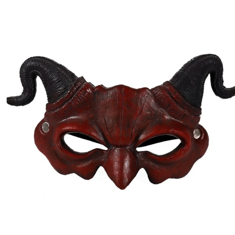 

Halloween PU foam Demon Face Mask Devil mask cosplay Goat mask sheep masks Horror scary props