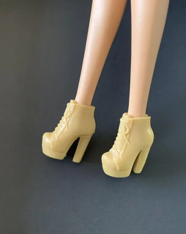 New styles Doll shoes high heel boots flat shoes toy blue yellow red purple for your BB 1/6 dolls A199a