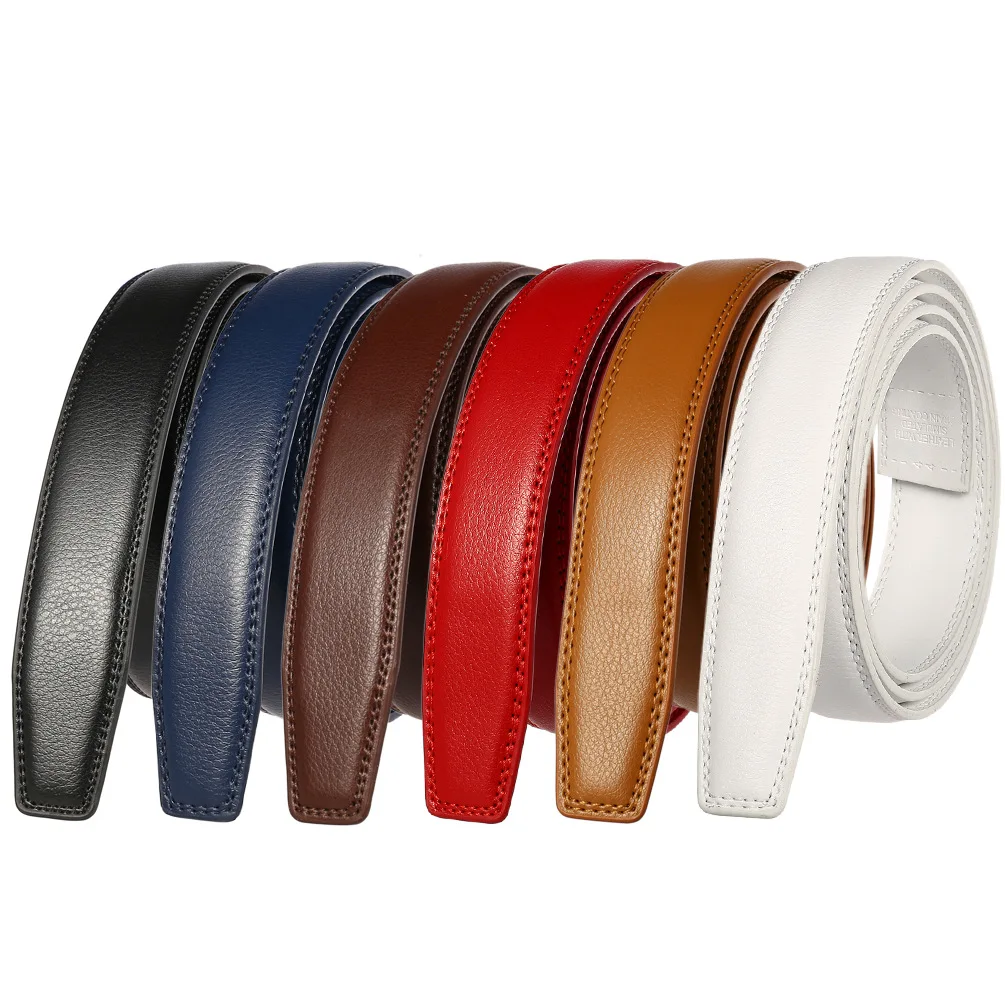 New Luxury Brand H Belts for Men High Quality Male Strap Genuine Leather Waistband Ceinture Homme,No Buckle 3.1cm
