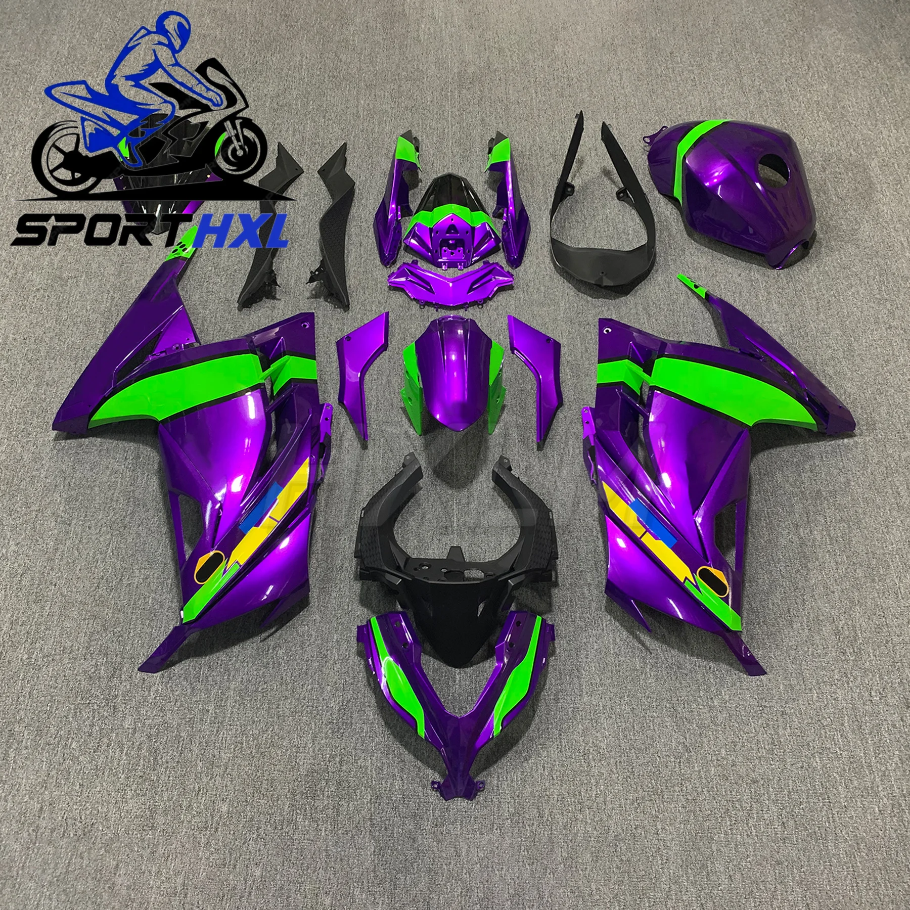 High Quality Practical ABS Plastic Bodywork Set 16 Motorcycle Bodywork fairing Full fairing kit Fit For Kawasaki Ninja250R Ninja