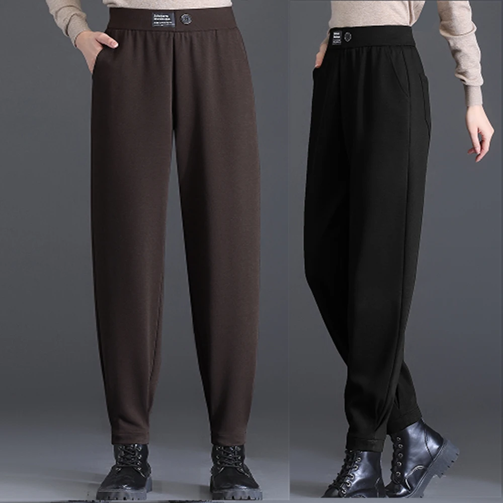 

Harem Pants Women's Spring and Autumn New Style Trousers Large Size Fat Mm Loose and Thin Casual Stretch High-waist Martin Pants