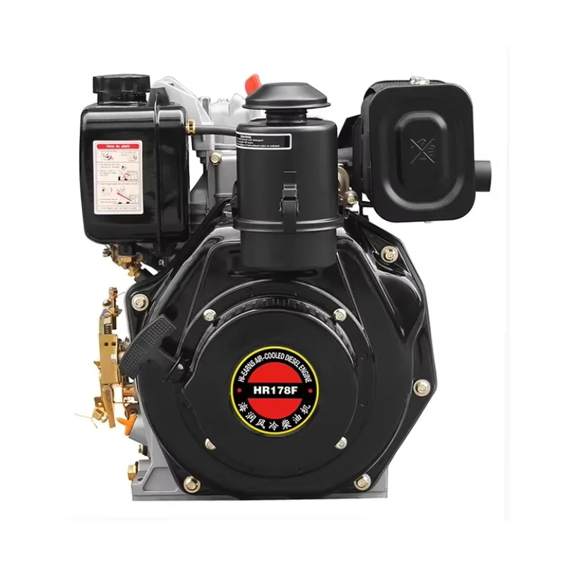 

Chinese HR178F Diesel Engine Type 6 Horsepower Single Cylinder Keyway /Taper Shaft