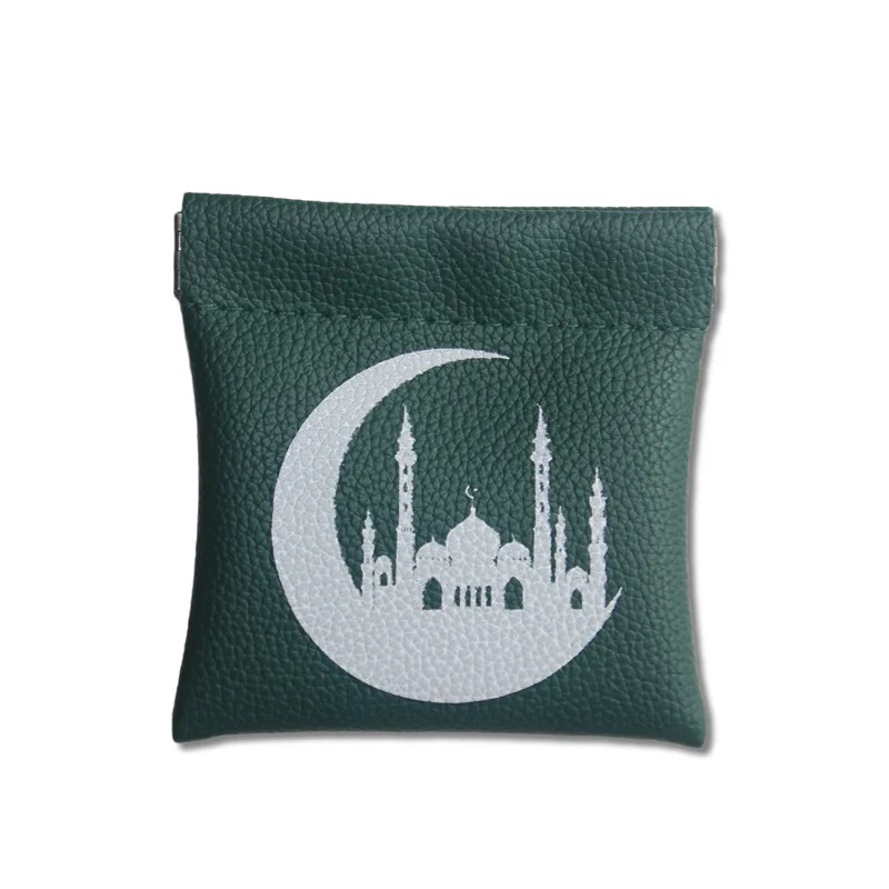 New Muslim Coin Purse Islamic Key Wallet Coin Earphone Small Storage Bag Leather Card Holder Gifts For Men And Women