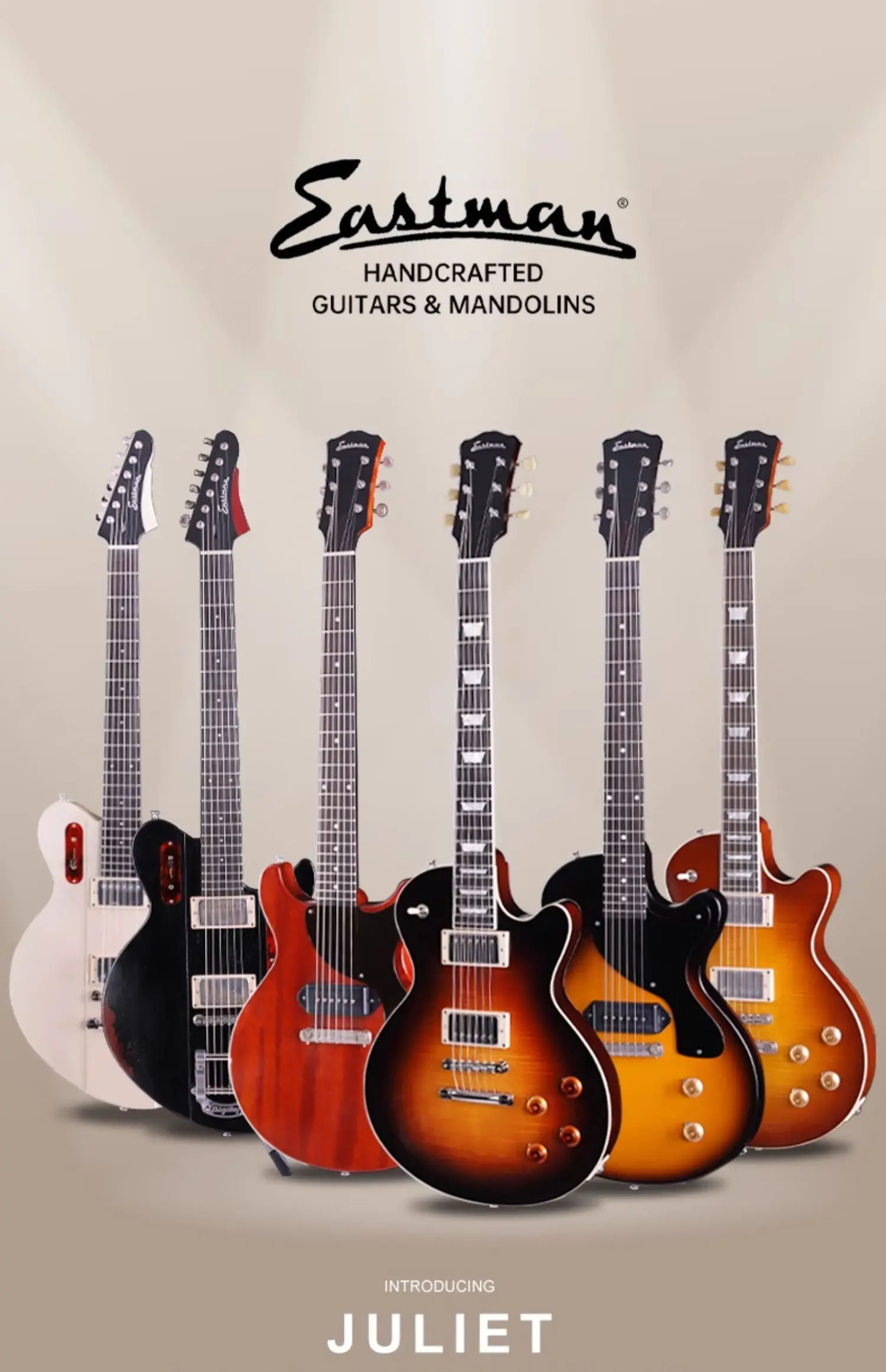 Eastman Electric Guitar Solid, Adult Beginner Boys and Girls Introductory Advanced Guitar