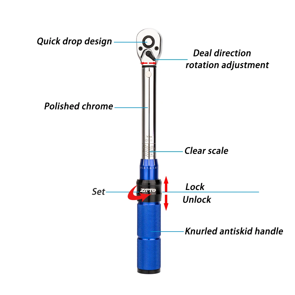 ZTTO Universal Torque Wrench Set 1/4