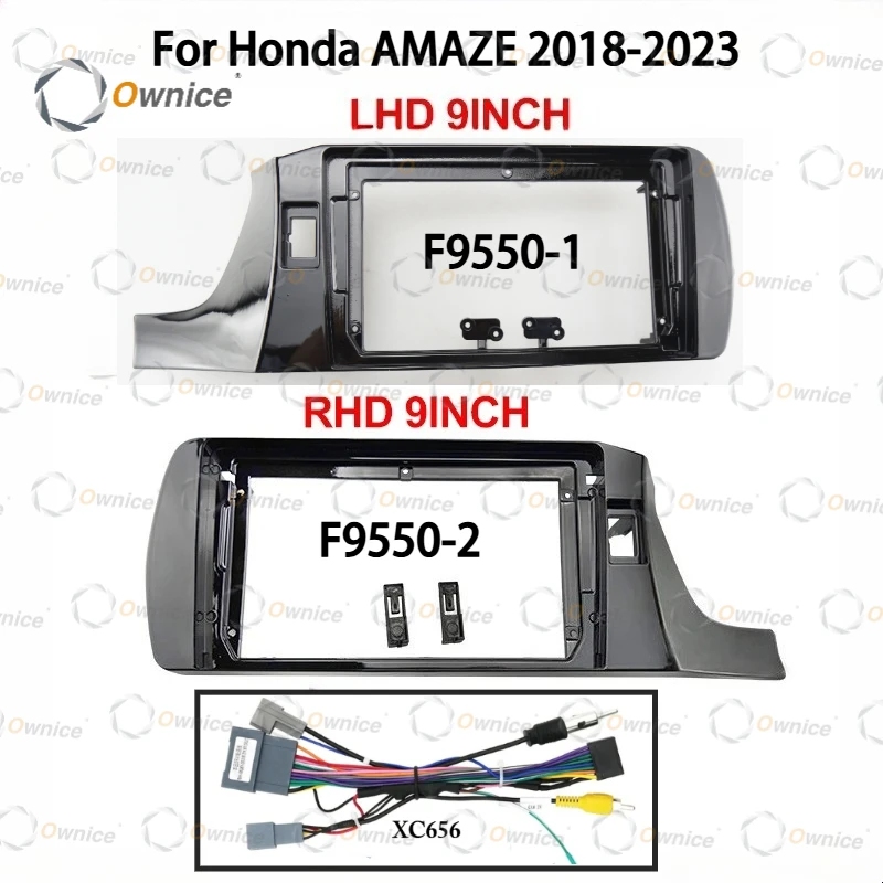

Автомобильная Android-магнитола Ownice 9" Quadlock для Honda AMAZE 2018-2023 (правый руль), 2DIN, панель-переходник, 16-контактный жгут проводов, блок Canbus