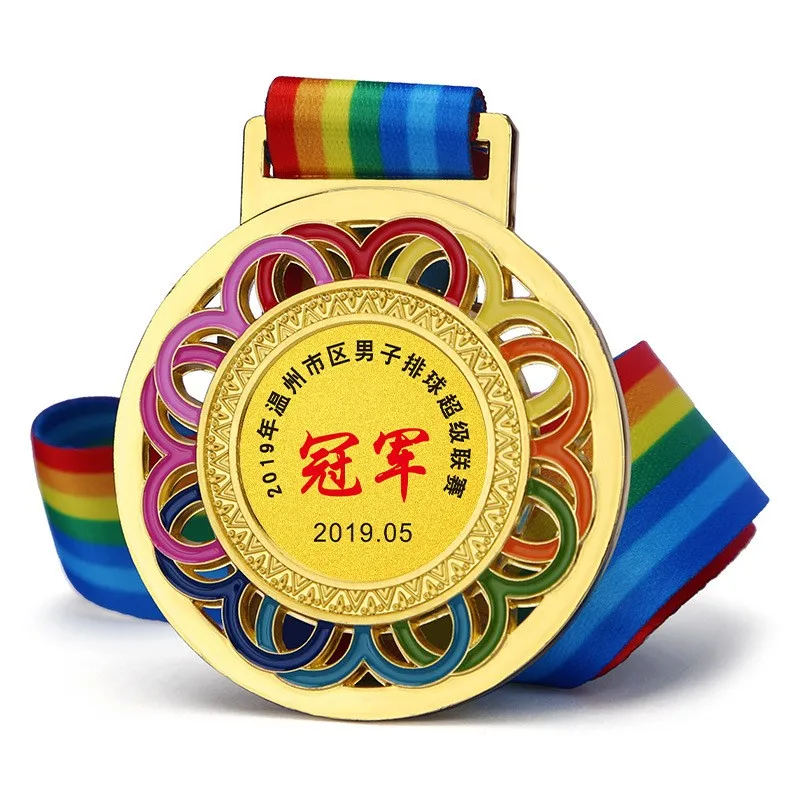 Customized Golden and Silver Medal Badges, Stop Signs, Singing Competition, Supports