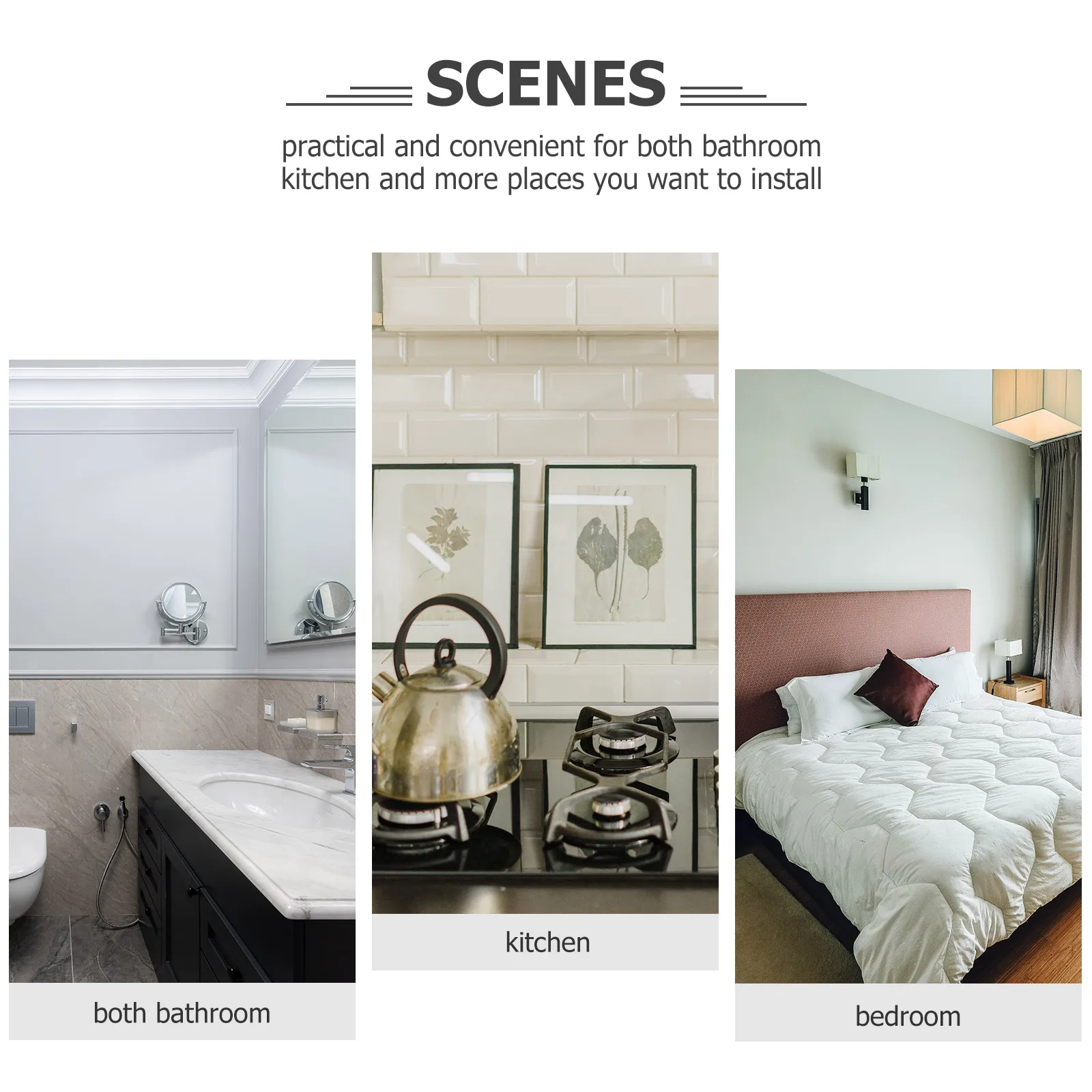 

Self-Adhesive Wallpaper Border 3D Wall Trim Skirting Strip For Kitchen Bathroom Living Room Decor Peel Stick Caulk Tape