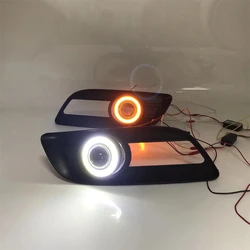 Fog Lamp Driving Light Assembly for Great Wall Hover Haval H5 Cob Angel Eye Led Daytime Running Lights Turn Signal