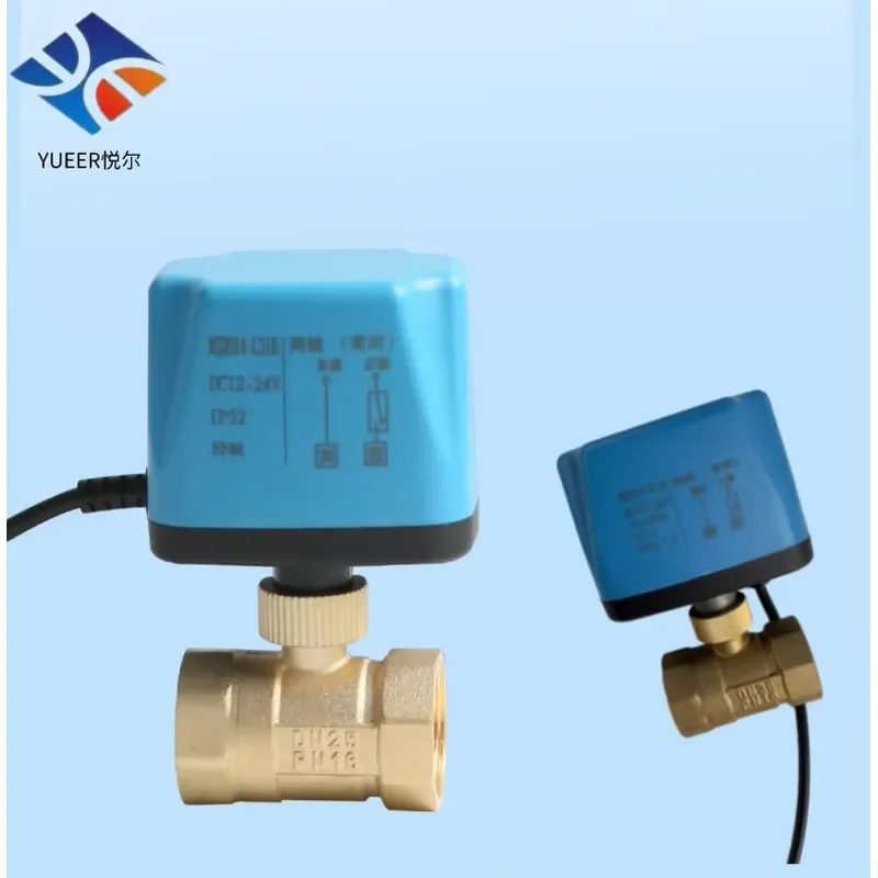 Normally Closed Brass Two-Way Two-Wire One-Control Electric Ball Valve Voltage AC220V DC24V /12V Water Valve