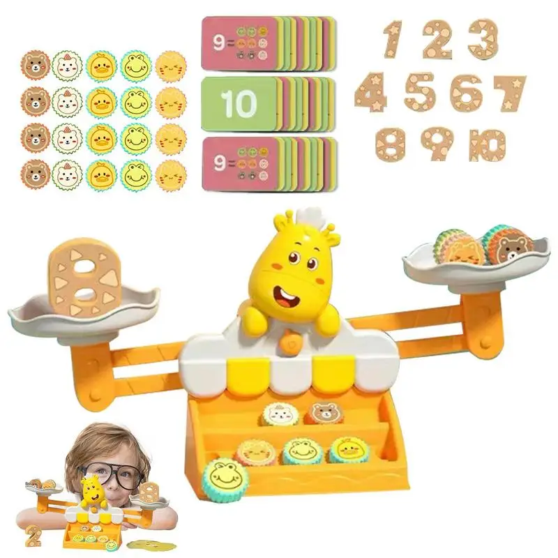 BALANCE Scale ของเล่น Cool GiraffeBalance นับของเล่นเกมคณิตศาสตร์ยีราฟ BALANCE นับของเล่นสนุกการศึกษาเด็กของขวัญ