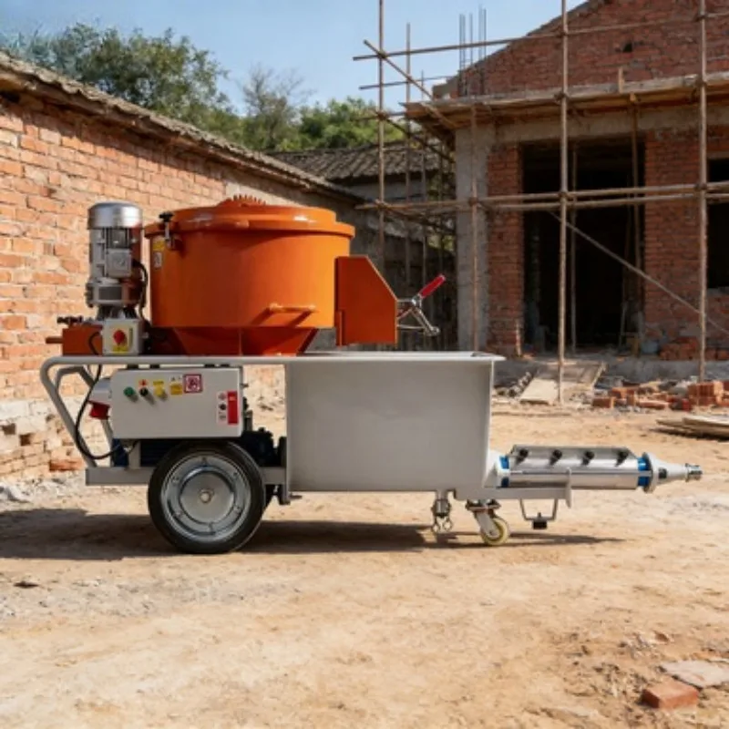 

Hot Sale 2025!​ 5m³/h Electric Cement Mortar Spraying Machine for Wall Plastering with Pump