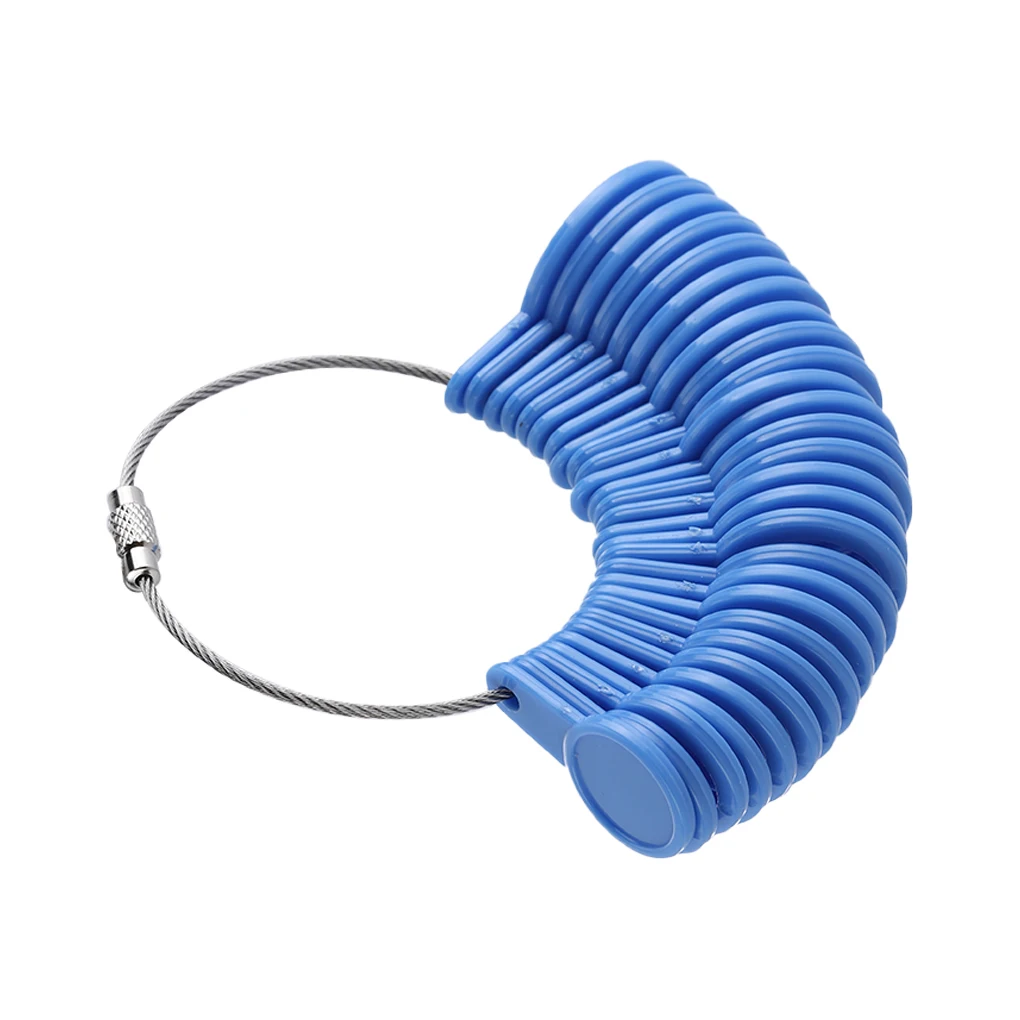 Ring Sizer Plastic Ring Size Measure Gauge Portable Hand Size Measuring Tool Jewelry Shop Supplies