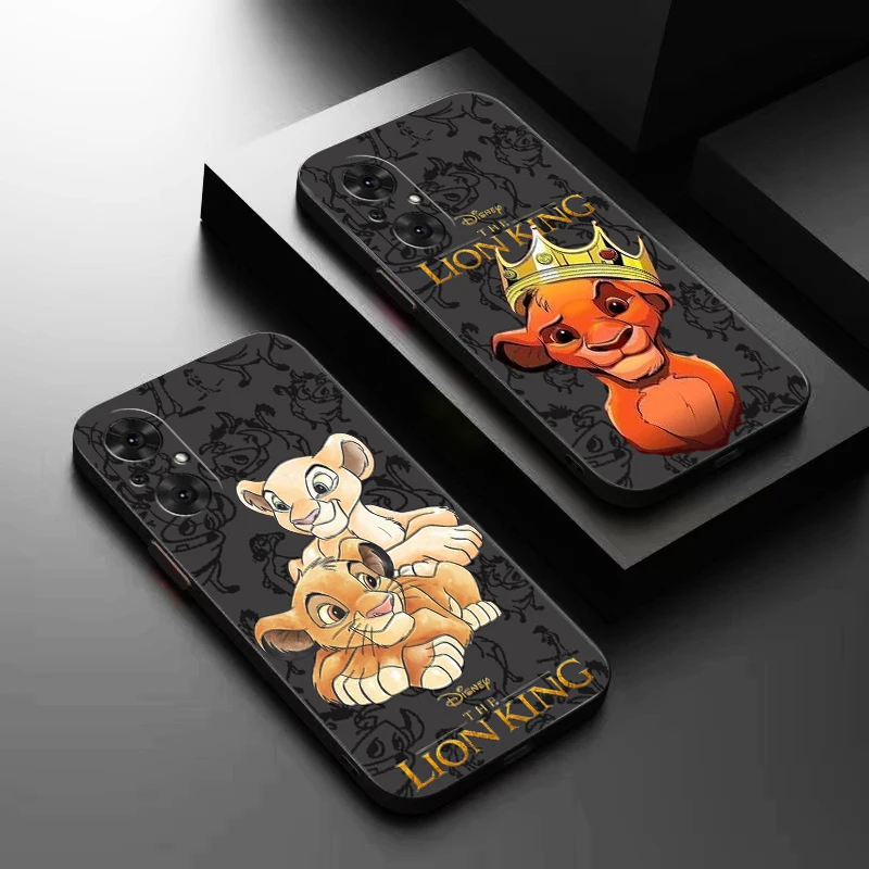 Disney Lion King Simba For OPPO A97 A94 A93 A93S A92 A92S A91 A74 A55 A54 A16 5G Phone Case Liquid Silicone Back