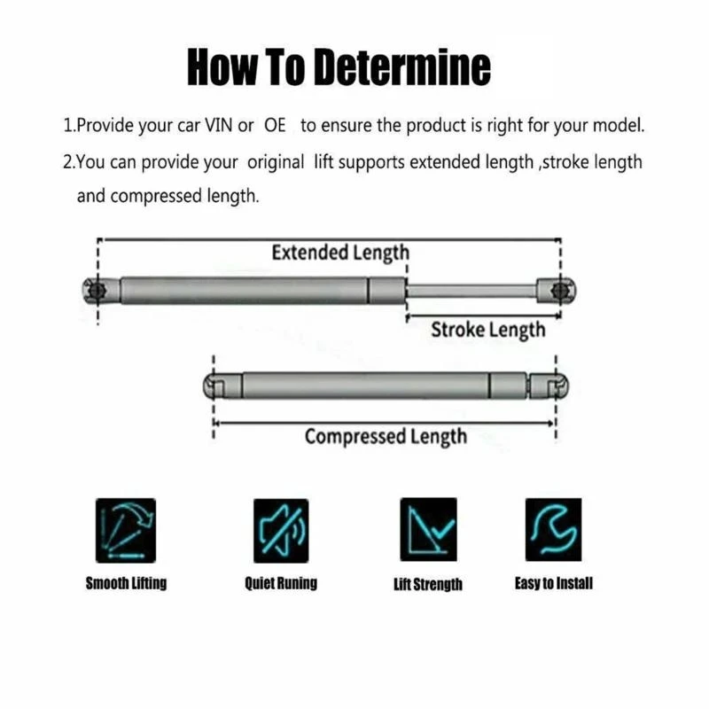 

1 Pair Tailgates Boot Spring Rear Tailgates Trunk Lift Supports Struts 90450-JG400 90451JG40A for X-TRAIL T31
