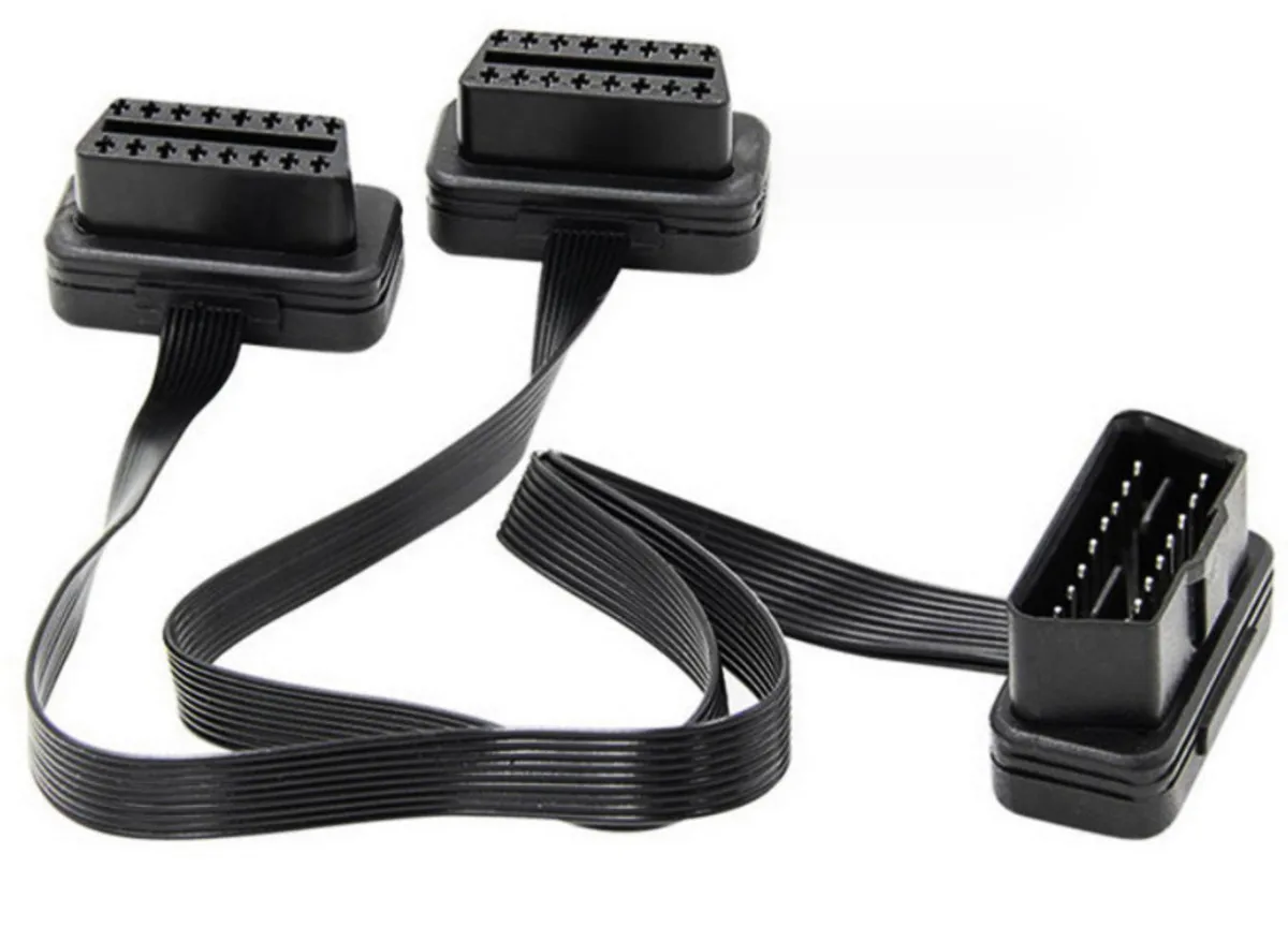 30cm OBD cable with two head OBD-II diagnose connect line car cable