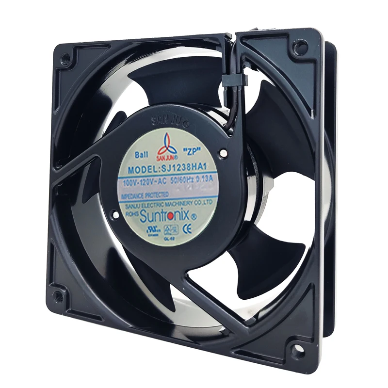 Kipas Pendingin Aliran Aksial Senyap 12038 120x120x38mm SJ1238HA2 AC220V 0.13A SJ1238HA1 AC110V Kipas Ventilasi Industri