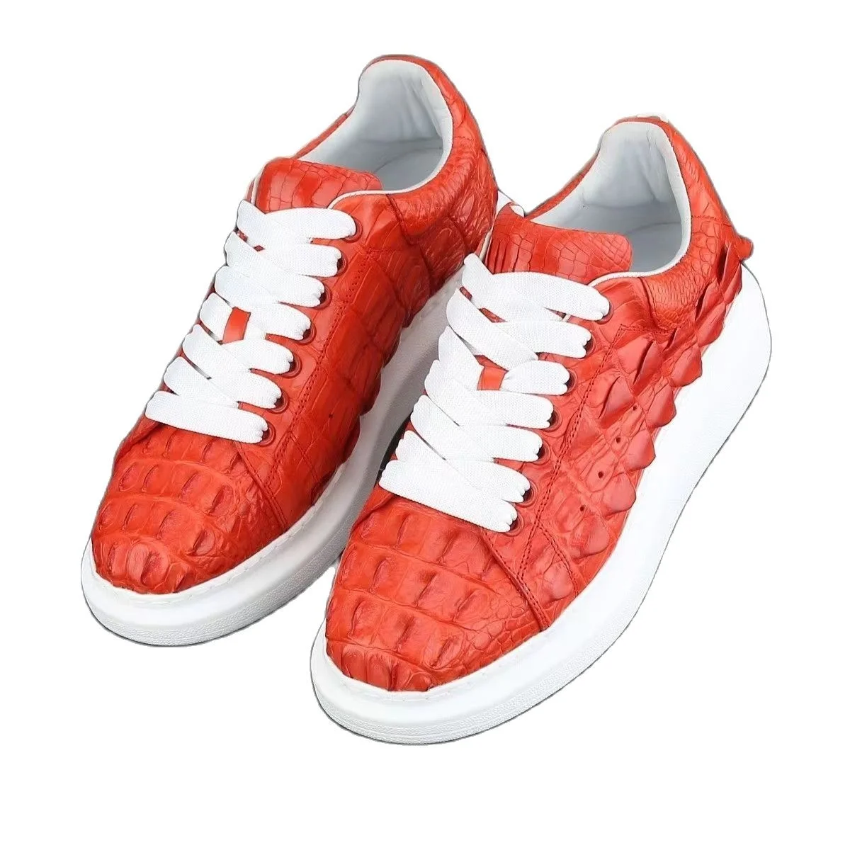 

2023 new arrival Fashion Crocodile Skin causal shoes men,male Genuine leather Sneakers pdd151