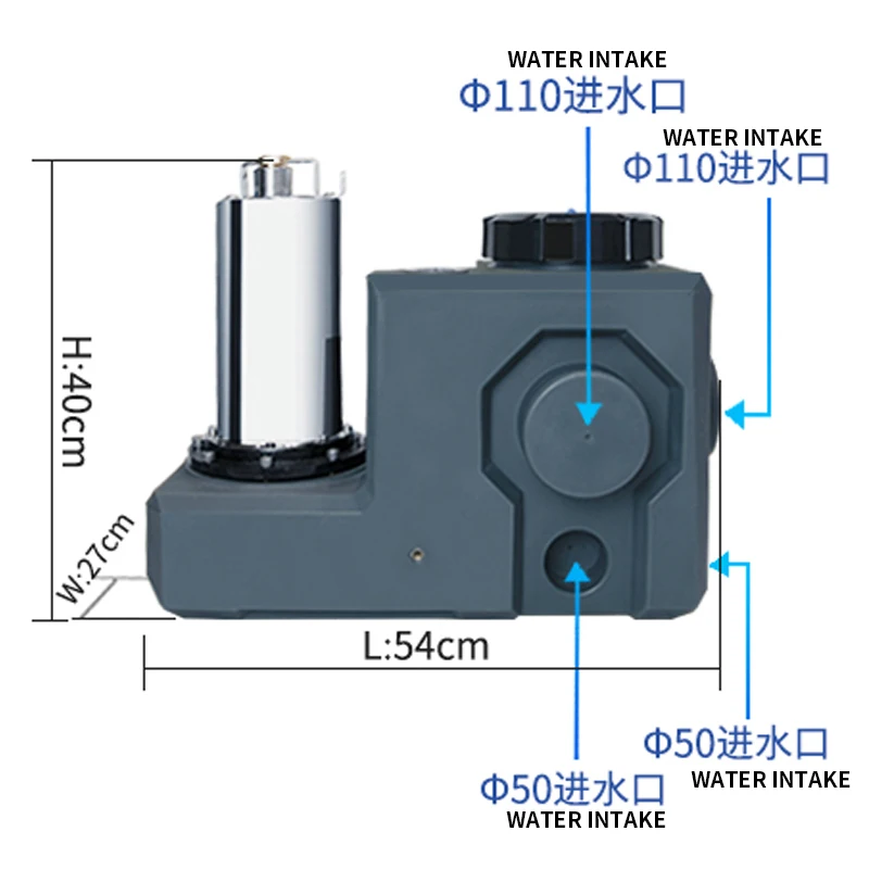 Sewage lift pump Household basement lifter Villa fully automatic bathroom toilet kitchen cutting pump