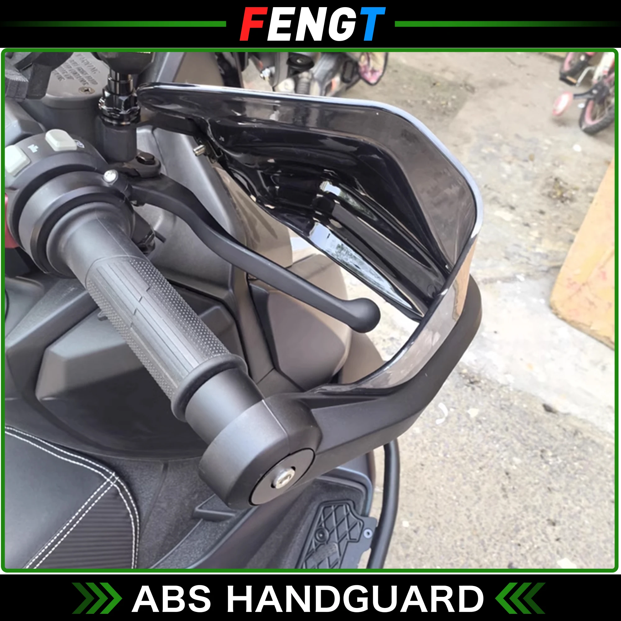 ل Loncin VOGE SR3 2023 2024 دراجة نارية Handguard المقود حراس اليد حماة جديد مع شعار مقبض رافعة الحرس حاجز الرياح