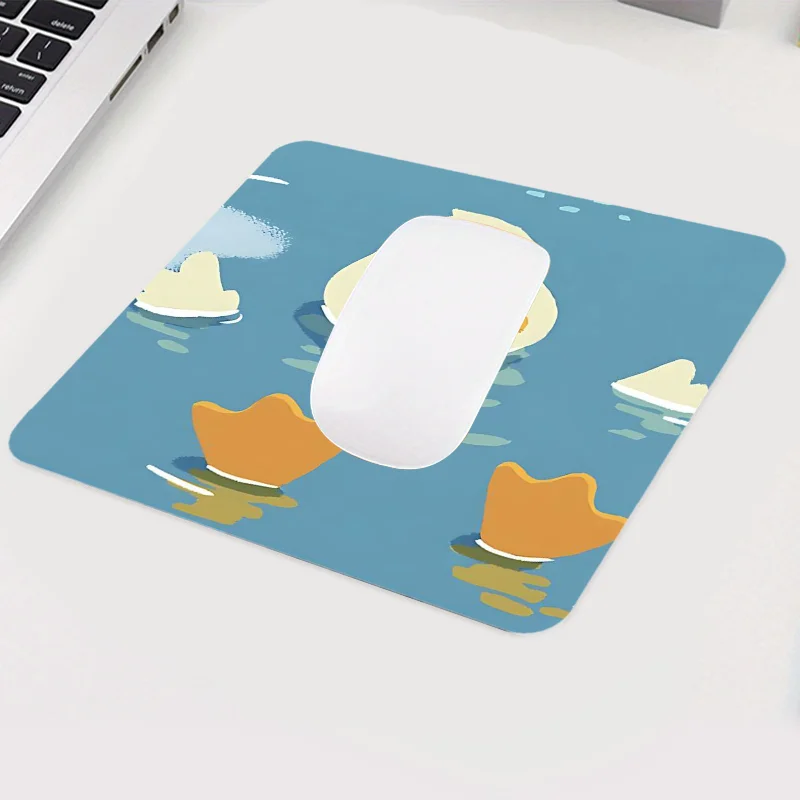Alas meja berenang bebek gaya Anime, alas Mouse karet alami Anti selip, hadiah sempurna untuk teman pacar