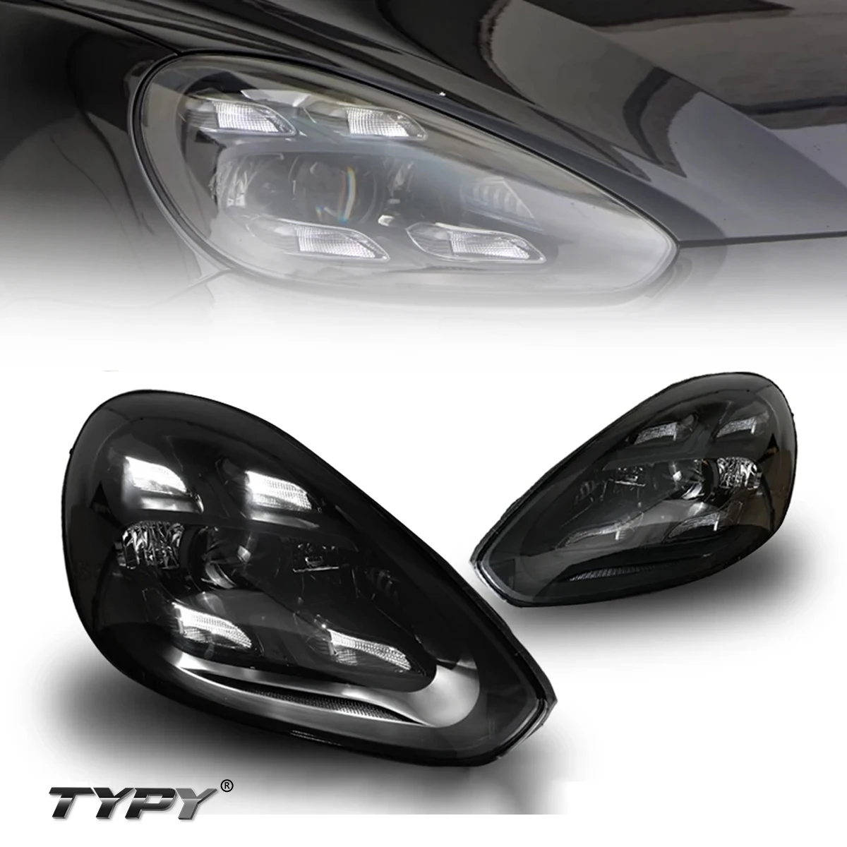 

TYPY Car Headlights For Porsche Cayenne 958.2 2015-2017 LED Car Lamps Daytime Running Lights Dynamic Turn Signals