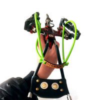 High Velocity Elastic Hunting Fishing Slingshot Shooting Catapult Red Laser Slingshot Bow Arrow Rest Bow Sling Shot Crossbow New