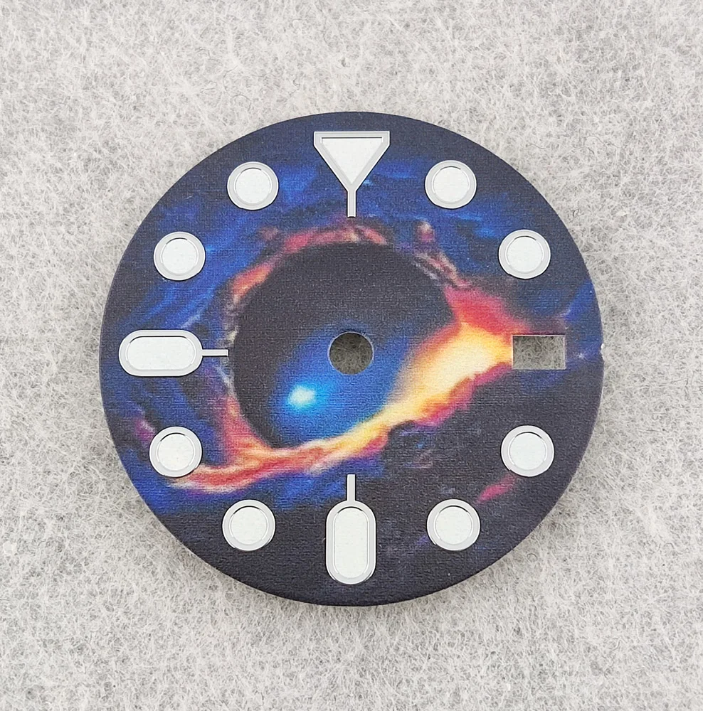 Циферблат 28,5 мм, циферблат NH35, циферблат NH36, зеленый, полностью светящийся циферблат, запасные части, высококачественный циферблат для часов, подходит для механизма NH35/NH36