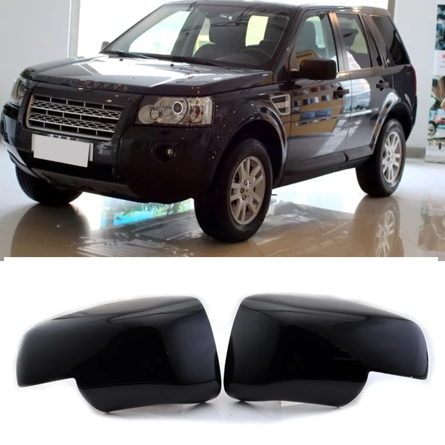 

Black Chromed Rearview Wing Side Mirror Covers Caps For Land Rover Discovery 3 Range Rover Sport 2005 Freelander 2 2006-2009