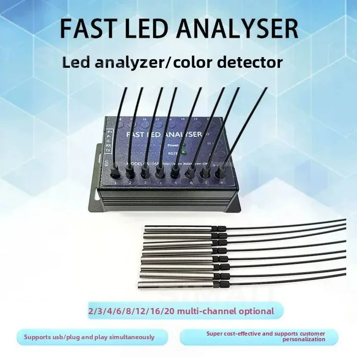 LED Tester & Color Analyzer | Multi-Channel Brightness/Color Sensor for LED Light Measurement