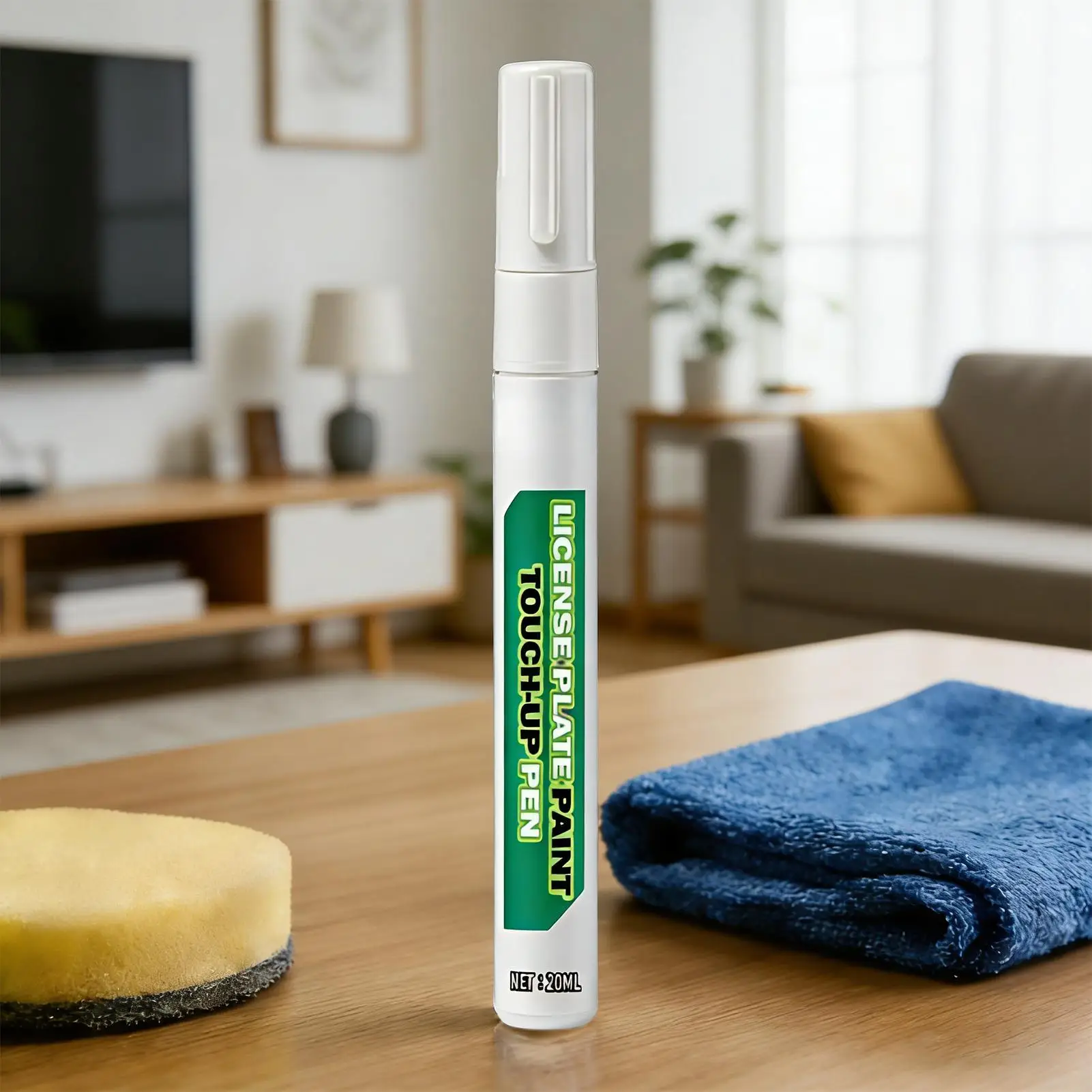 Car Scratch Pen 20ML License Plate Coating Car Scratch Removal Pen Tool For Gloss Finish Wear UV Rain Damage Vehicle SUV RV