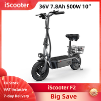 iScooter F2 Electric Scooter Foldable 500W 36V 7.8Ah 10\