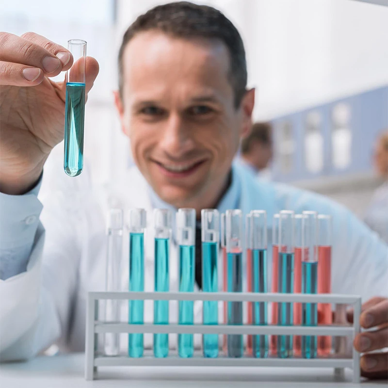 100 Pieces Plastic Test Tubes with Cork Clear Stoppers Round Bottom Container for Plants Scientific Experiments Candy Storage