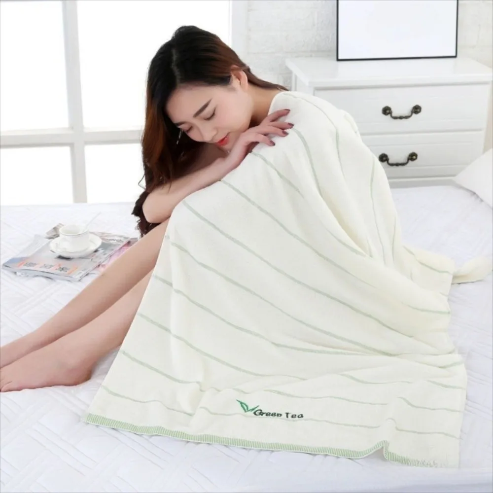 

Face Towel Luxury Spa Grade Bath Towel Quick-drying High Absorb Cotton Thick Towel Soft Stripe Large Beach Towel Fitness