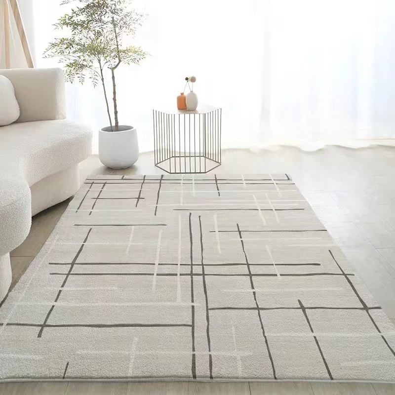 

Abstract Geometric Large Carpets Rugs Modern Home Living Room Decor Sofa Area Soft Plush Carpet Luxury Bedroom Full Floor Mat