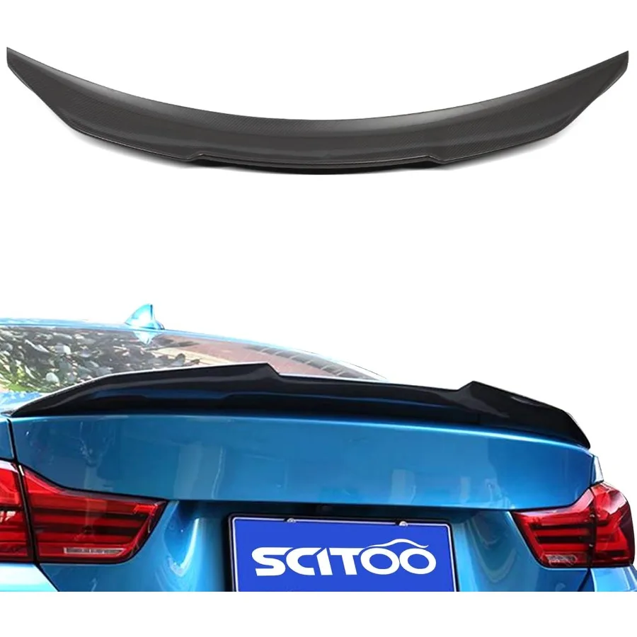 SCITOO Spoiler Wing Fit for BMW F36 4-Series Gran Coupe 2014-2018 High Kick PSM Duckbill Gloss Black Rear Trunk Lid Spoiler Win