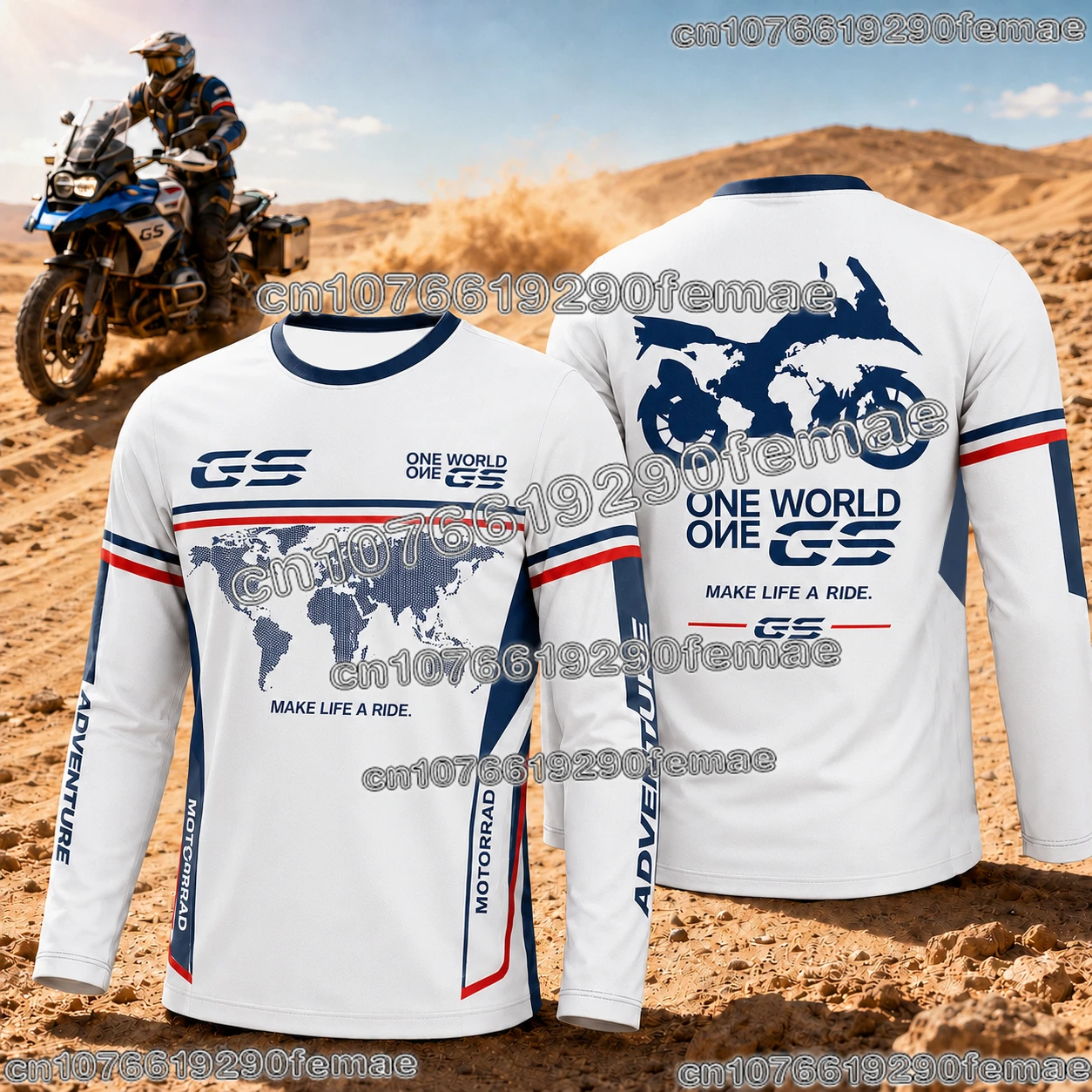 Neues Heißes GS Adventure Motorrad-Enthusiasten T-Shirt Outdoor Motorradfahren Alltäglich Bequemes Modisches Oberteil für Motorrad-Fans – Detail 9